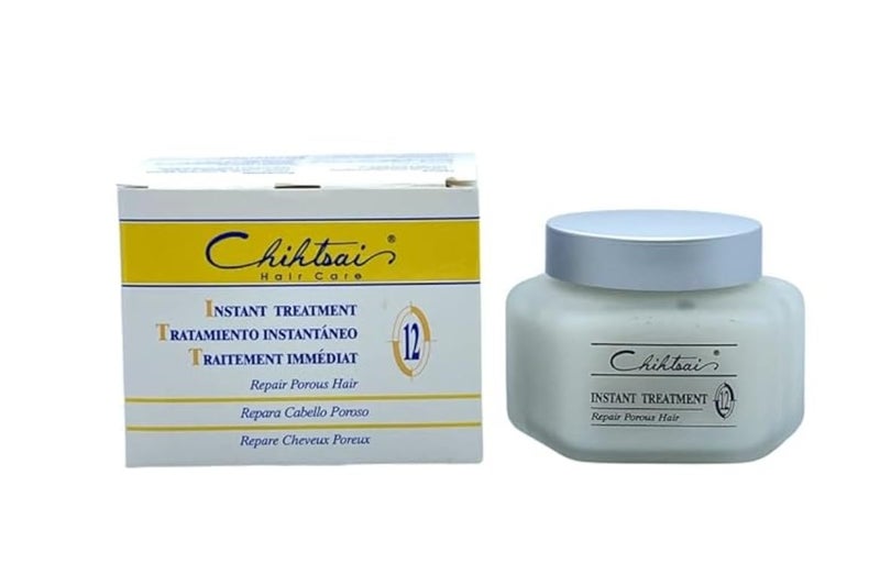 Chihtsai No 12 INSTANT Treatment Repair Porous Hair Conditioner with Sleek Steel Pin Tail Comb Silk Protein and Vitamin E Number 12 51 oz  150 ml